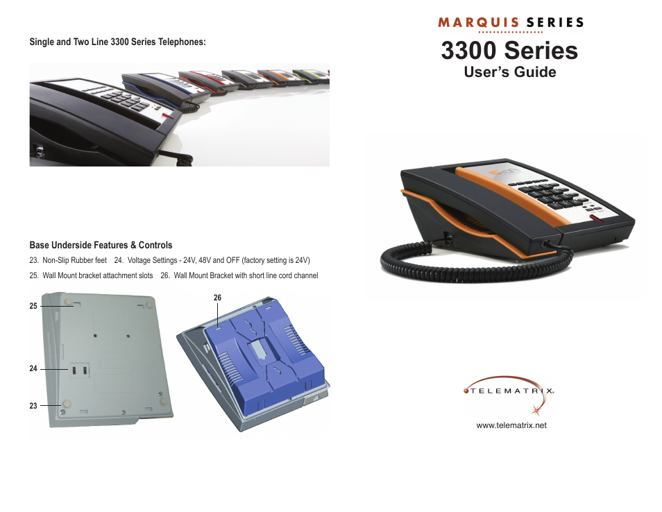 Telematrix 3300 Series User Manual | 6 pages