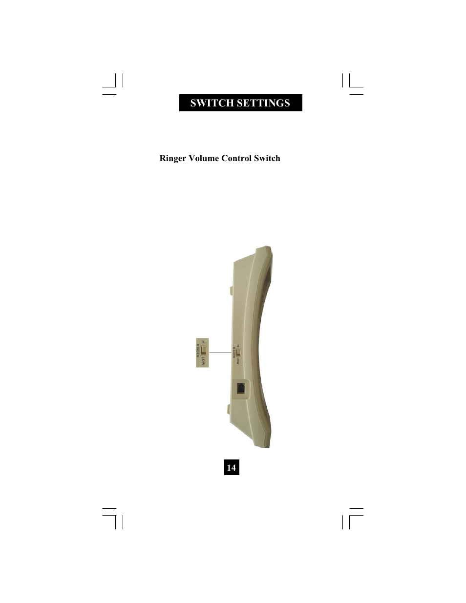 Switch settings | Telematrix 3300TRM User Manual | Page 15 / 19