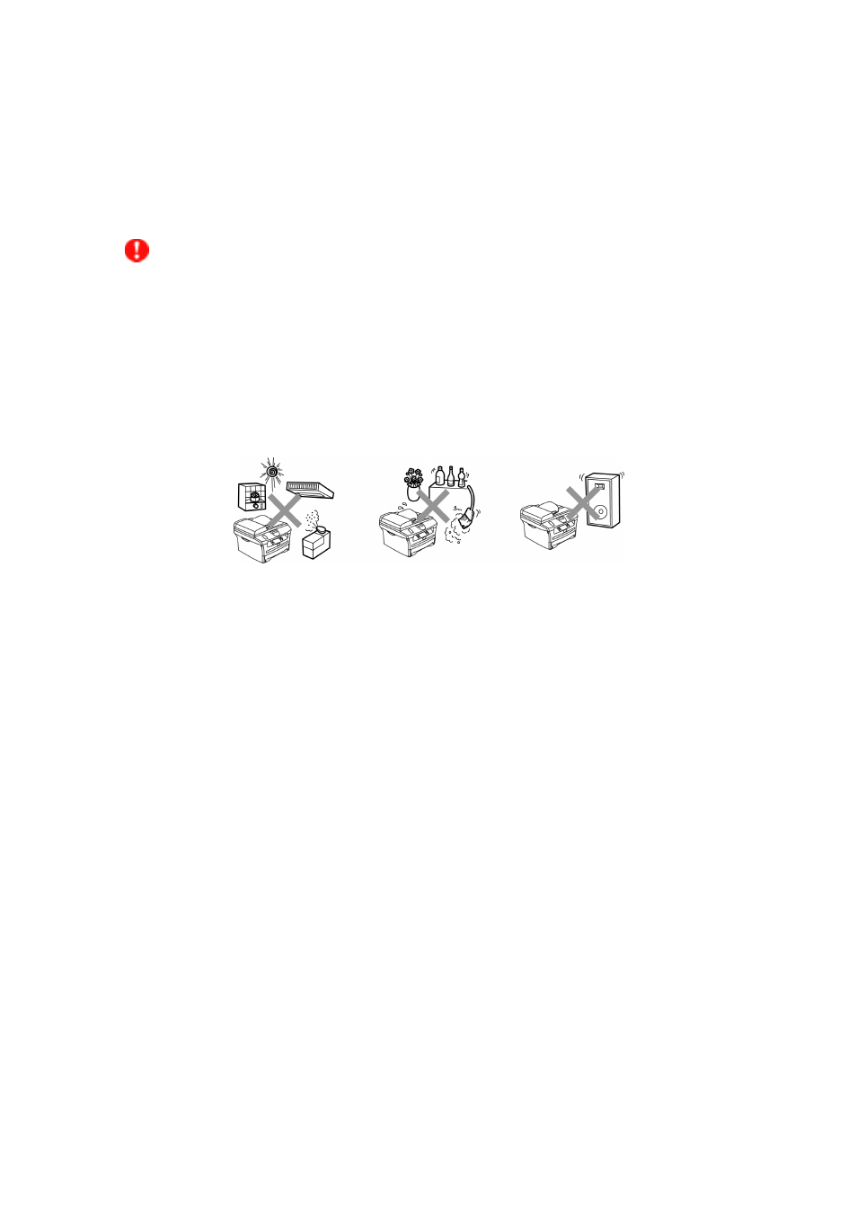 Choosing a location | Brother Facsimile Equipment MFC7420 User Manual | Page 13 / 327