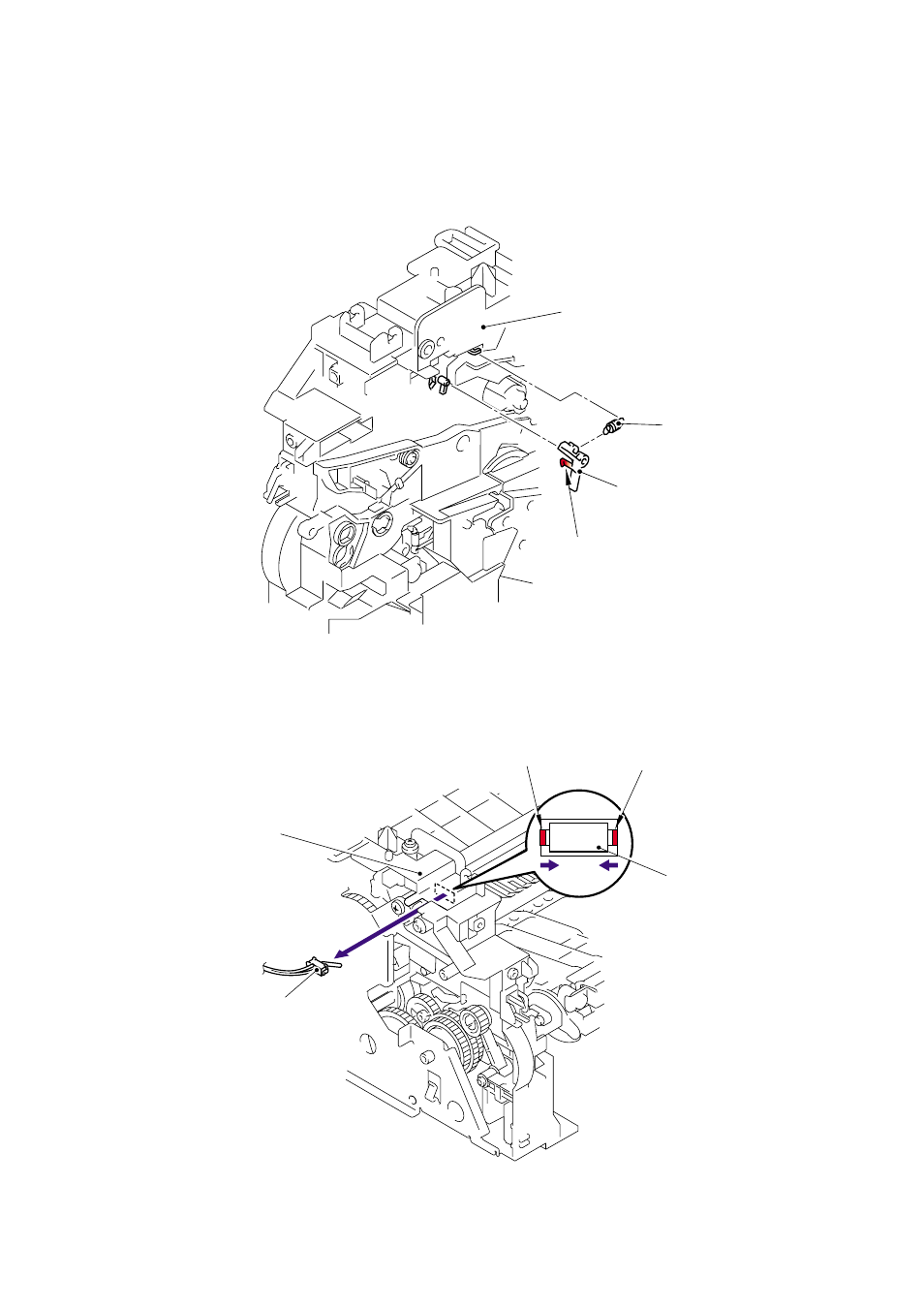 30 new toner actuator/new toner actuator spring, 31 new toner sensor, 31 new toner sensor -62 | New toner sensor, New toner actuator, New toner actuator spring | Brother Facsimile Equipment MFC7420 User Manual | Page 133 / 327