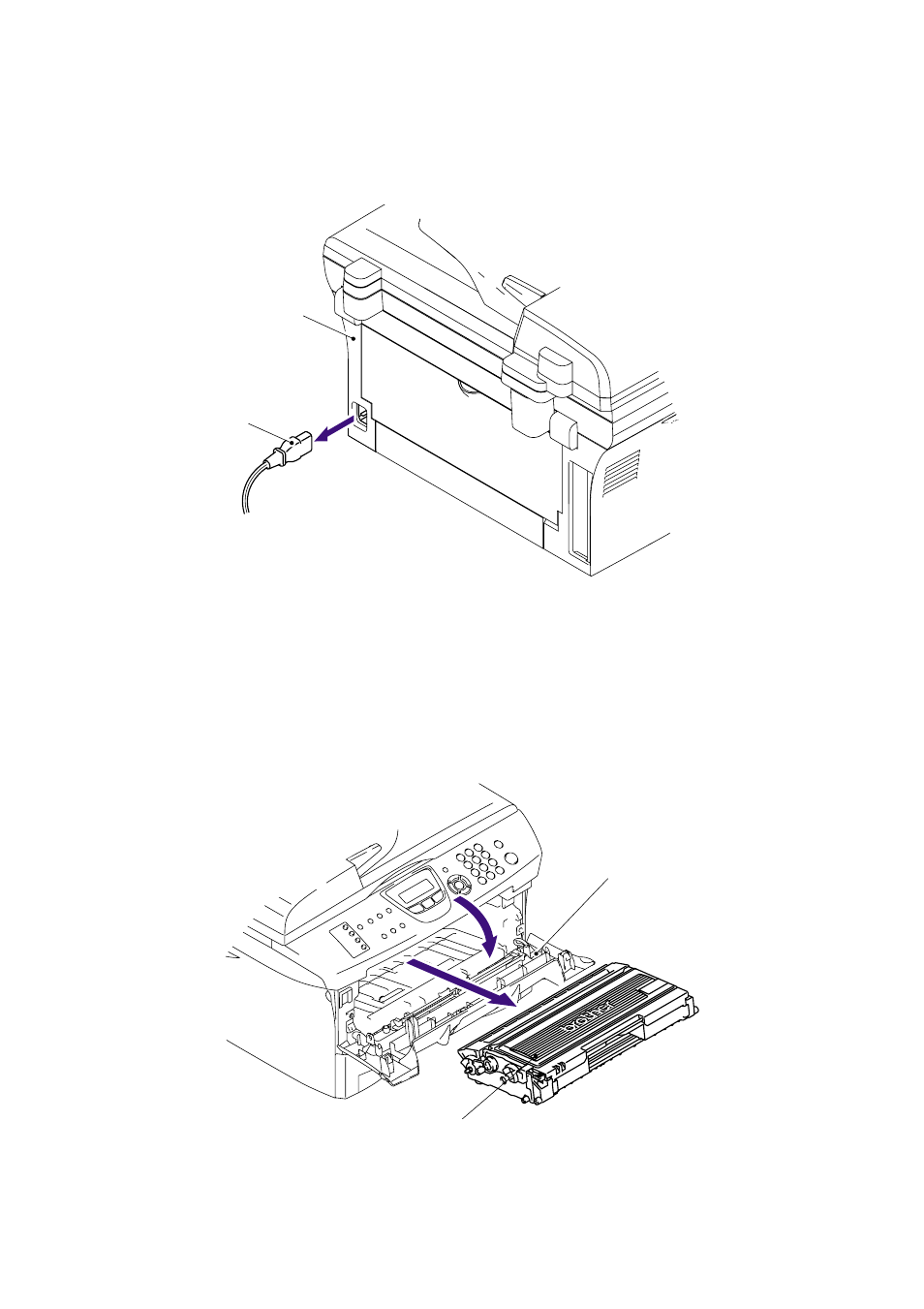 1 ac cord, 2 drum/toner assy, 1 ac | Cord -5, 2 drum/toner, Assy -5, Ac cord, Drum/toner assy | Brother Facsimile Equipment MFC7420 User Manual | Page 76 / 327