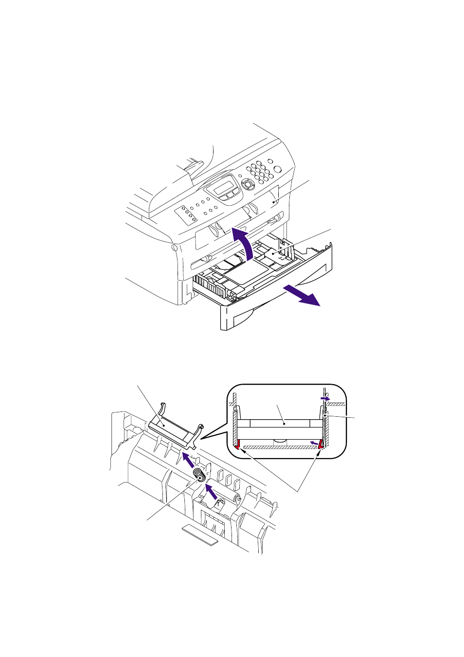 3 paper tray, 3 paper, Tray -6 | Paper tray | Brother Facsimile Equipment MFC7420 User Manual | Page 77 / 327