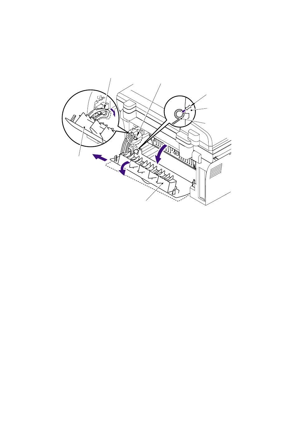 4 rear cover, 4 rear, Cover -7 | Rear cover | Brother Facsimile Equipment MFC7420 User Manual | Page 78 / 327