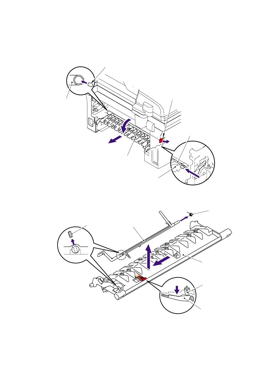 5 rear chute cover, 5 rear chute cover -8, Rear chute cover | Brother Facsimile Equipment MFC7420 User Manual | Page 79 / 327