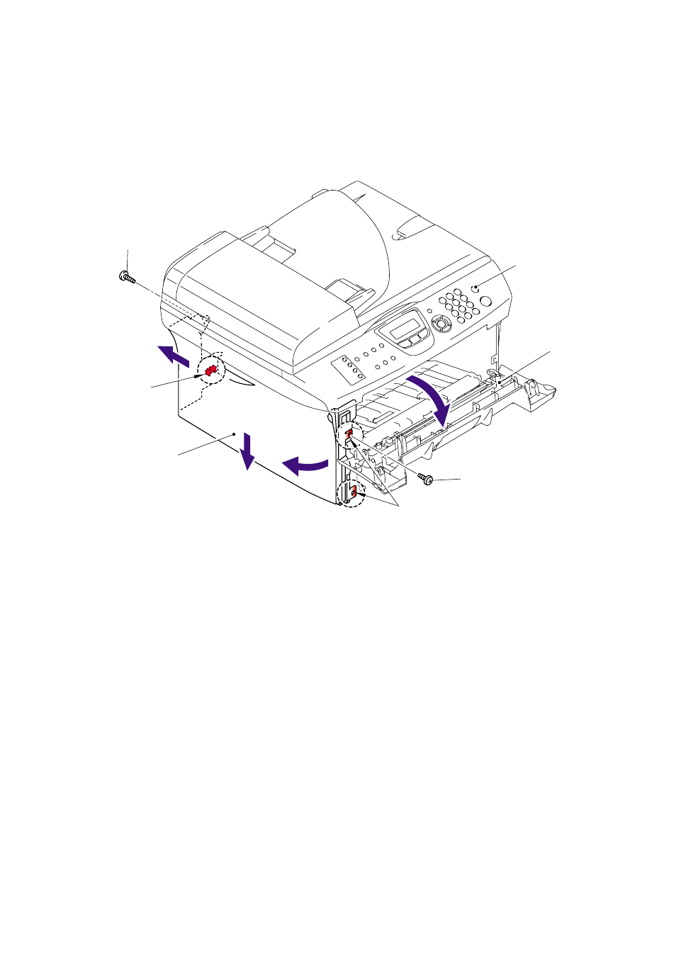 6 side cover l, 6 side cover l -9, 6 side | Cover, L -9, Side cover l | Brother Facsimile Equipment MFC7420 User Manual | Page 80 / 327