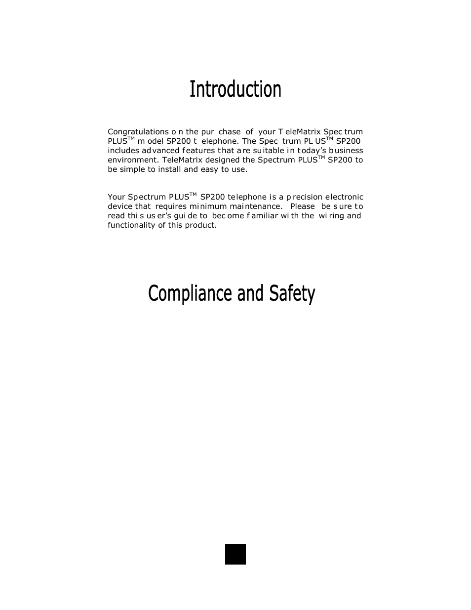 Telematrix SP200 User Manual | Page 3 / 33
