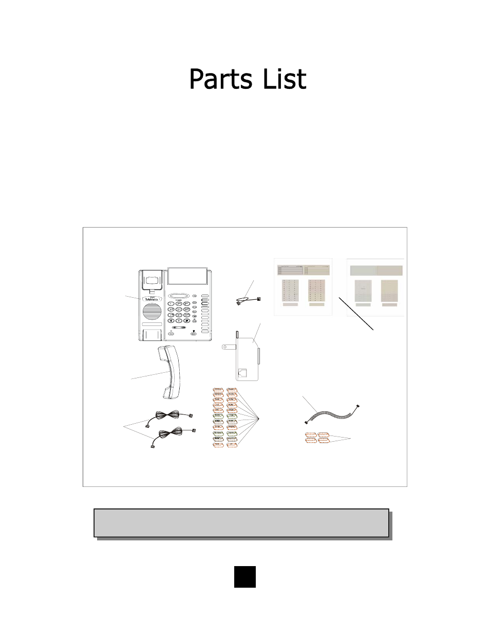 10 parts check list | Telematrix SP300 User Manual | Page 10 / 35