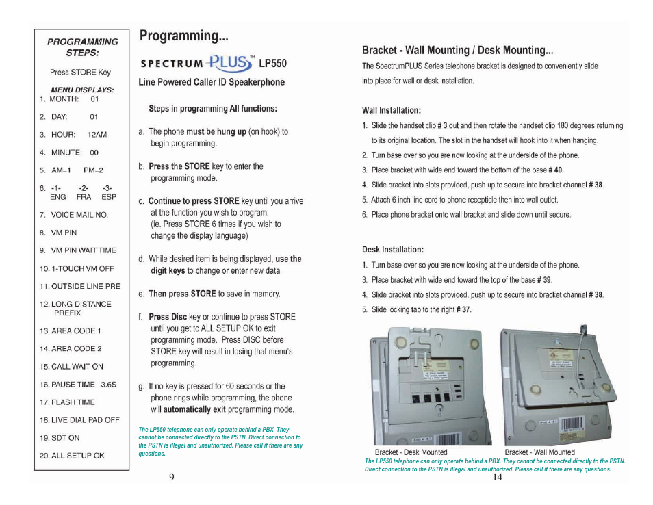 Telematrix LP550 User Manual | Page 10 / 12