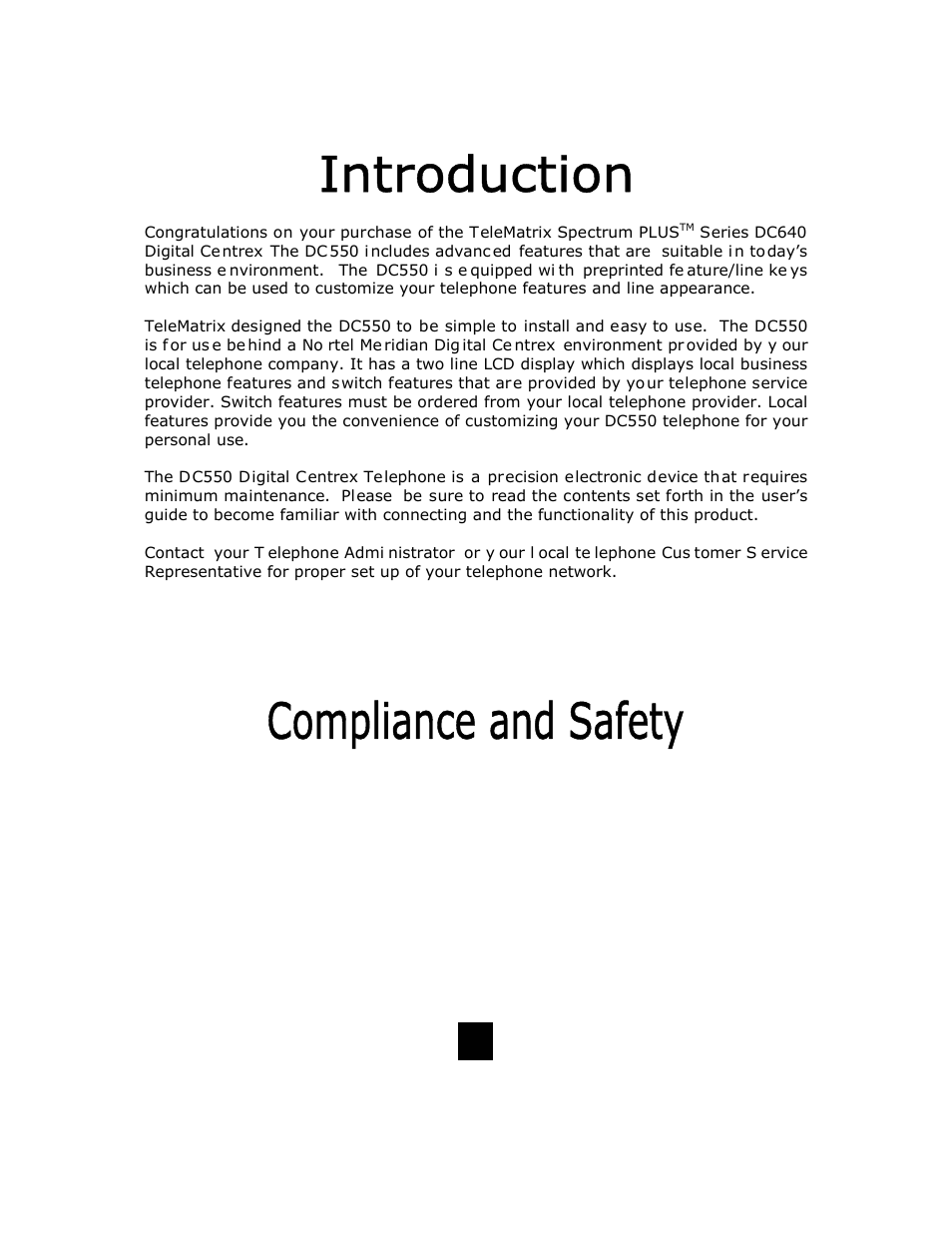 Telematrix DC550 User Manual | Page 3 / 43