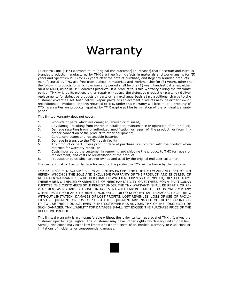 Telematrix DC550 User Manual | Page 42 / 43