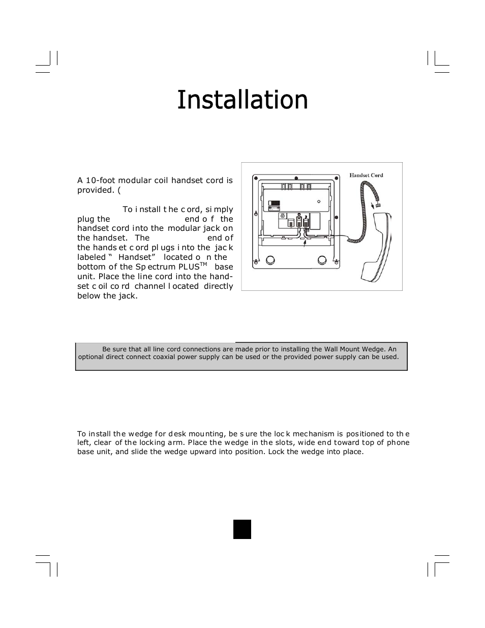 Desk mounting | Telematrix DC640 User Manual | Page 13 / 42