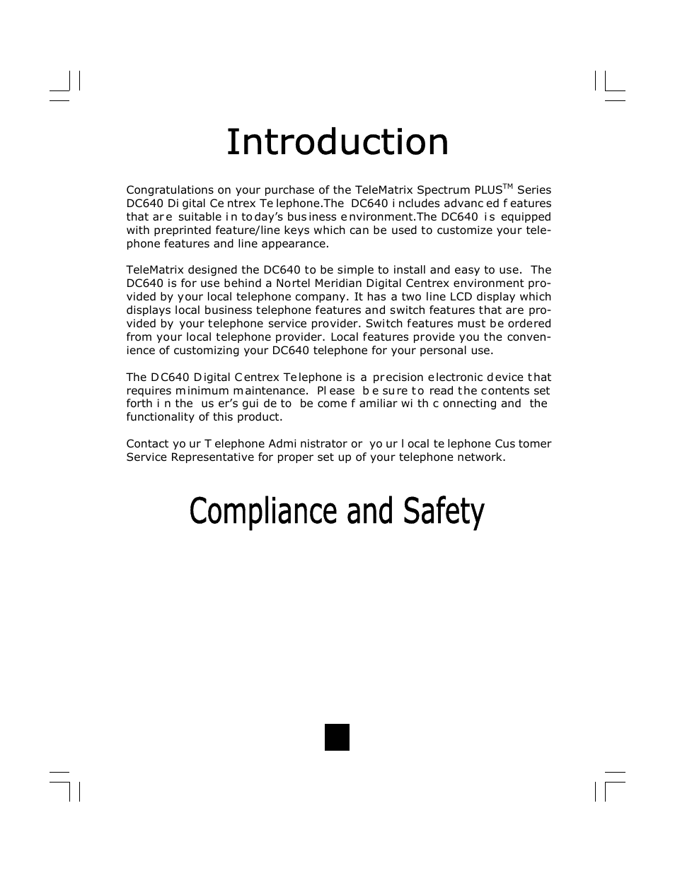 Telematrix DC640 User Manual | Page 3 / 42