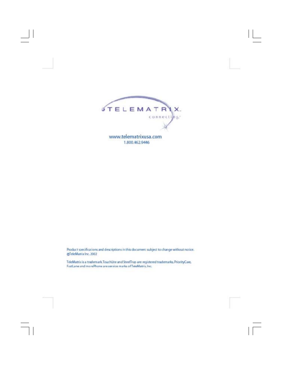 Telematrix DC640 User Manual | Page 42 / 42