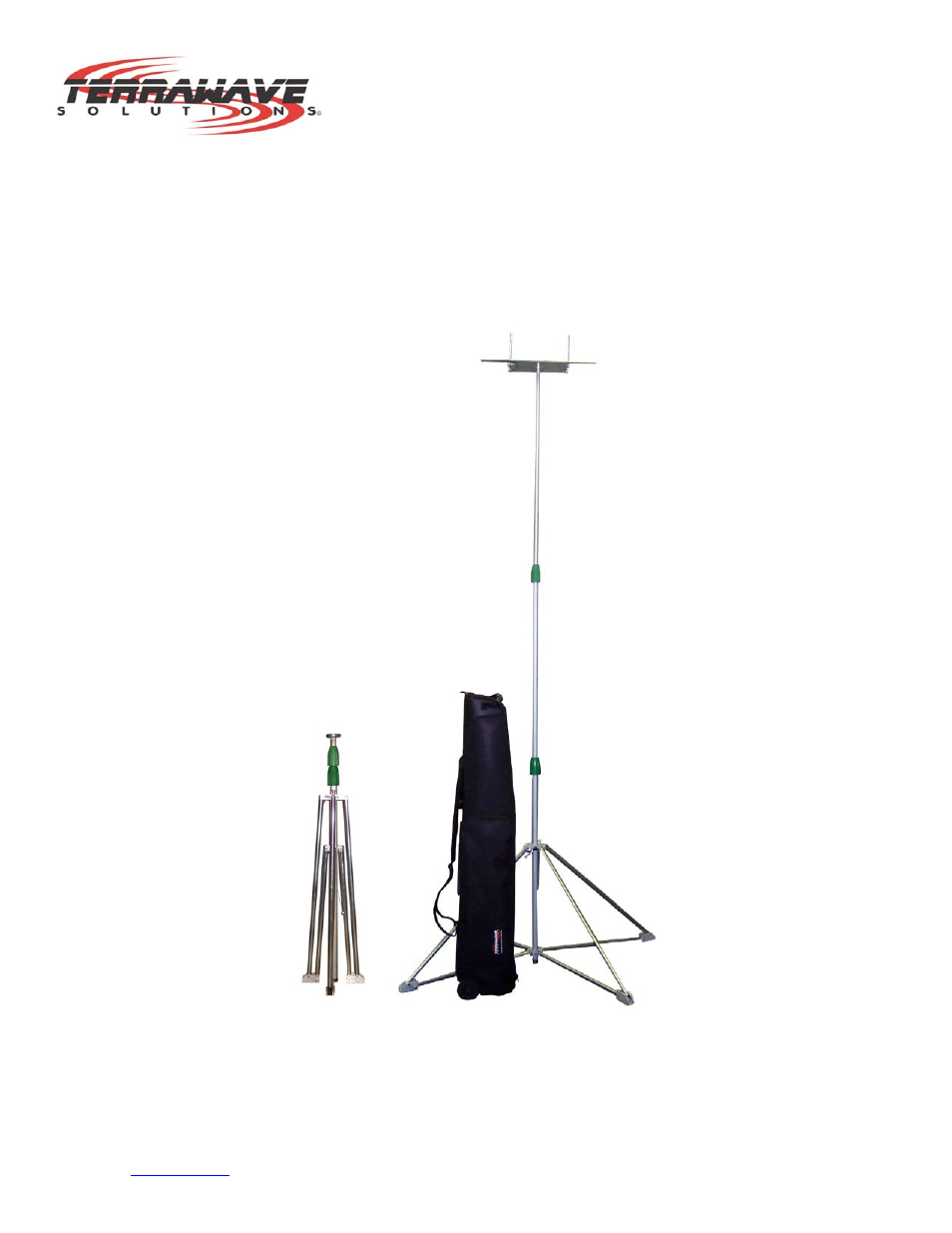 TerraWave Site Survey 9 Extension Pole with Mounting Bracket and Carrying Case User Manual | 10 pages