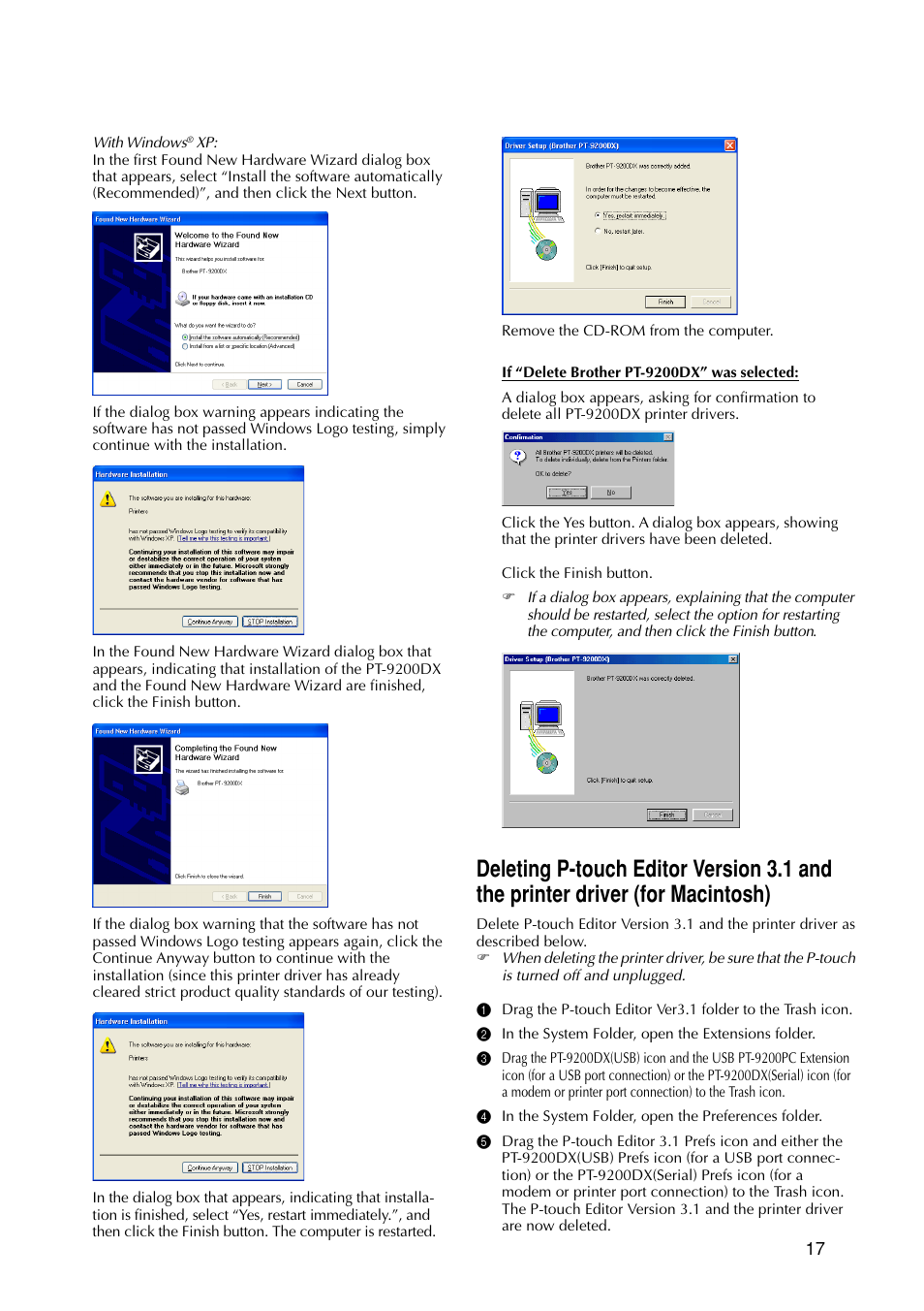 Brother P-TOUCH PRO DX PT-9200DX User Manual | Page 21 / 80