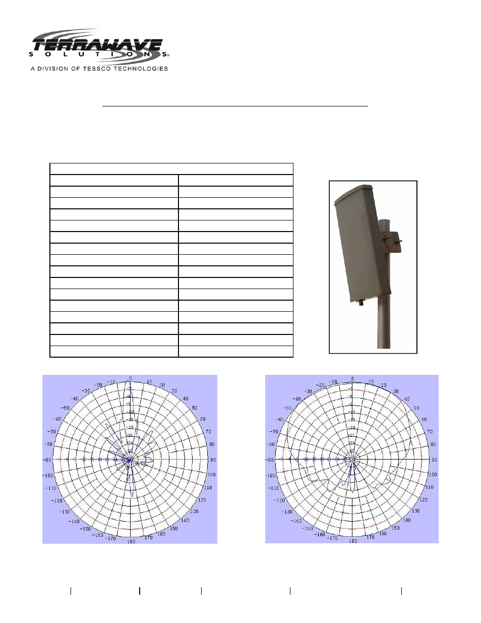 TerraWave T58150P10006120 User Manual | 2 pages