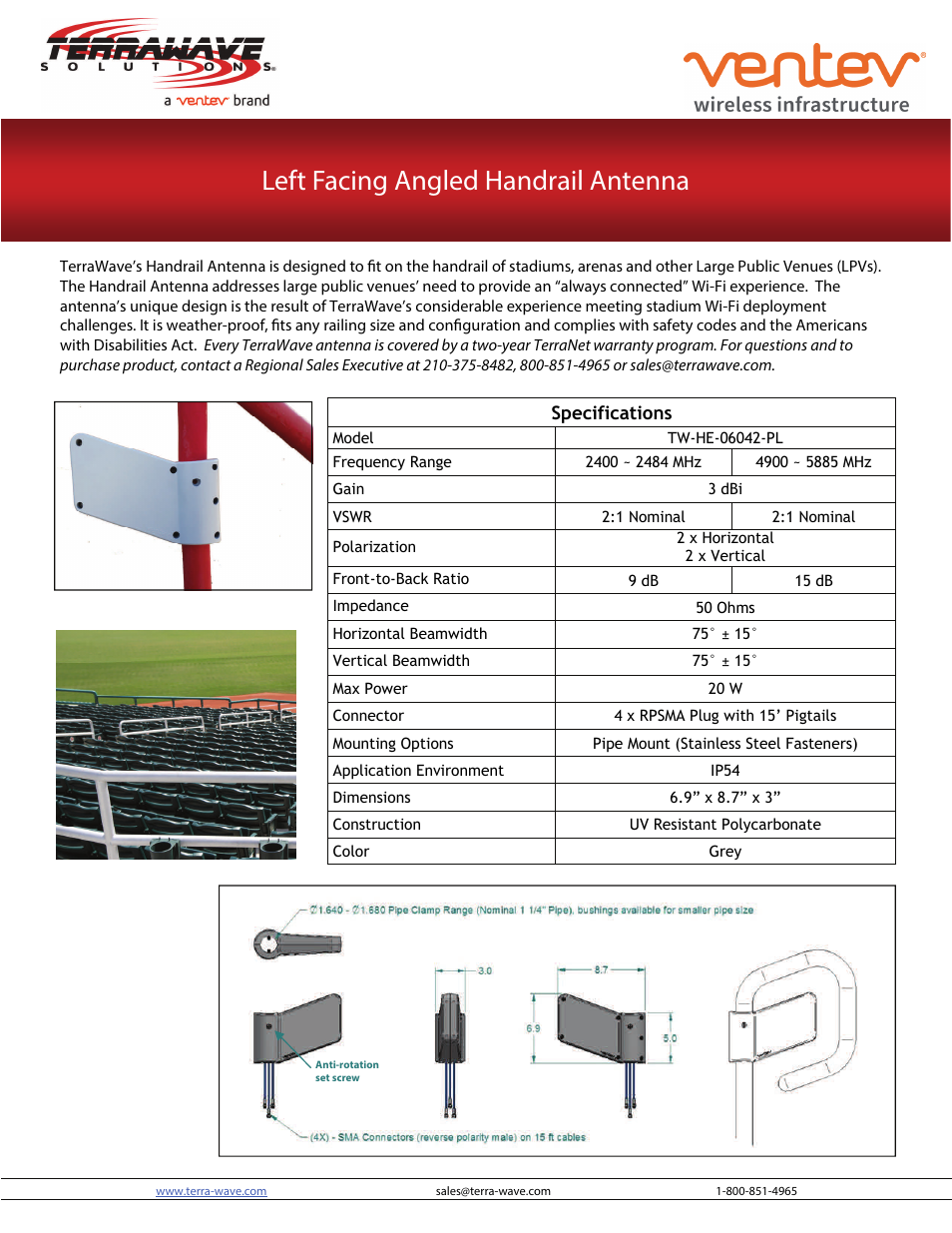 TerraWave TW-HE-06042-PL User Manual | 2 pages