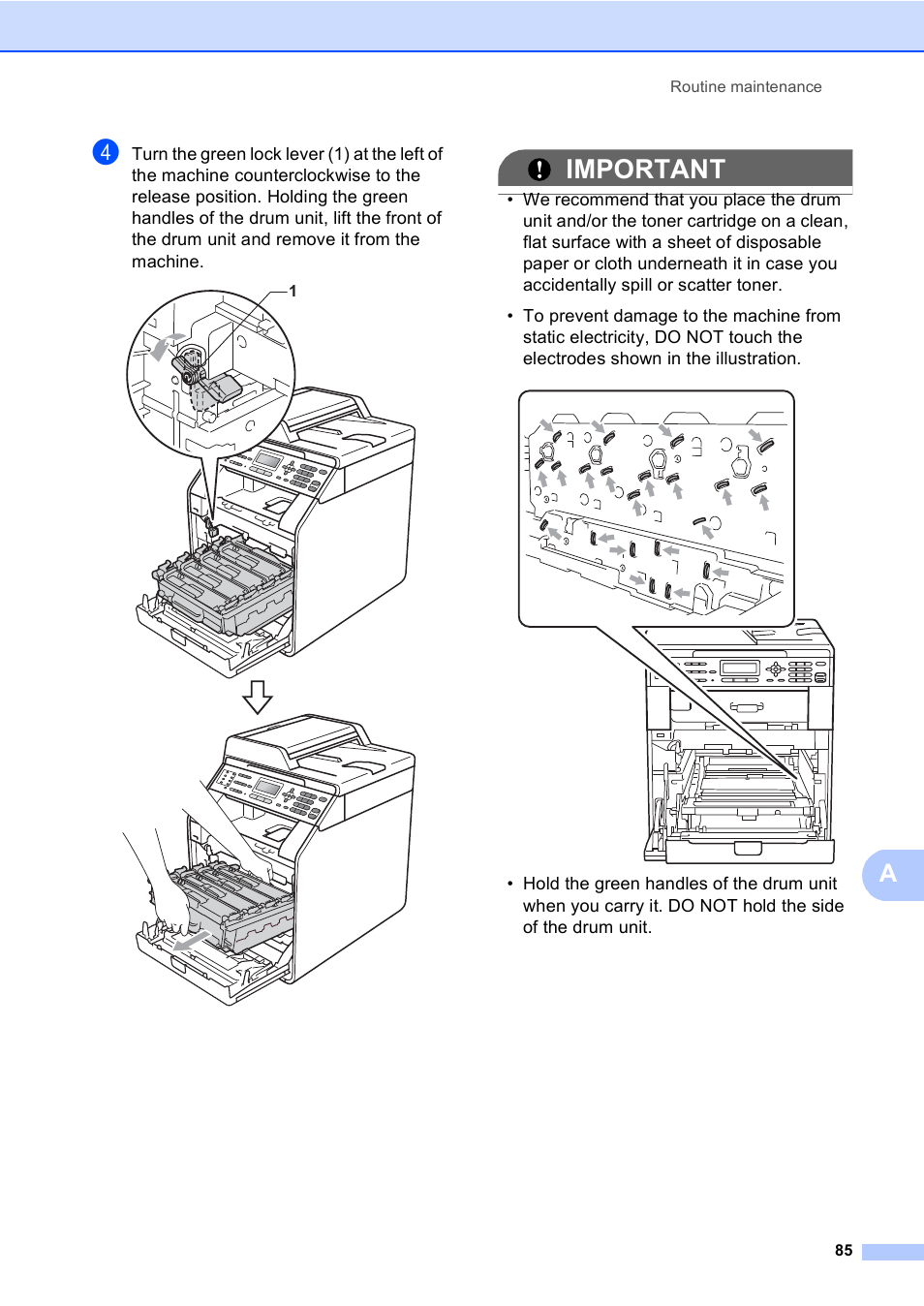 Important | Brother MFC 9560CDW User Manual | Page 101 / 199