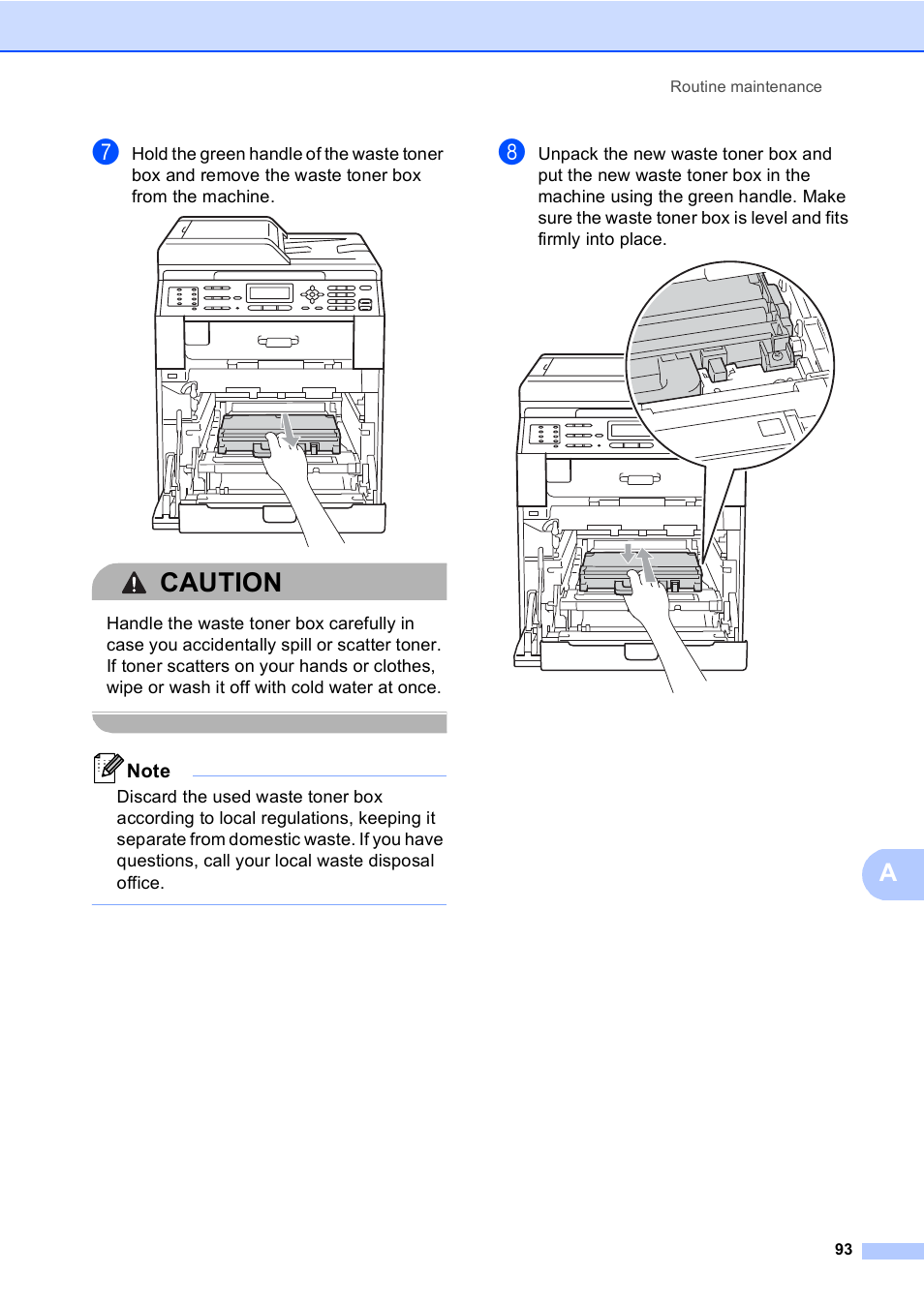 Caution | Brother MFC 9560CDW User Manual | Page 109 / 199
