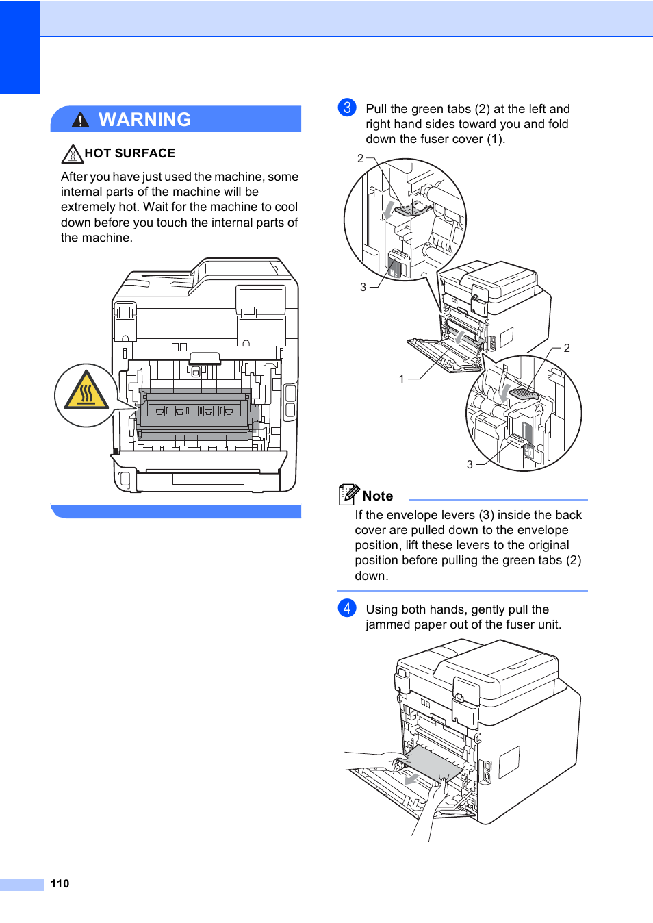 Warning | Brother MFC 9560CDW User Manual | Page 126 / 199