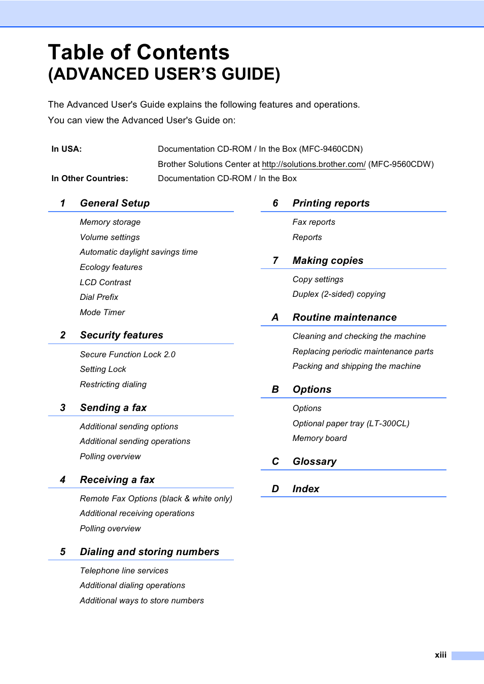 Brother MFC 9560CDW User Manual | Page 15 / 199