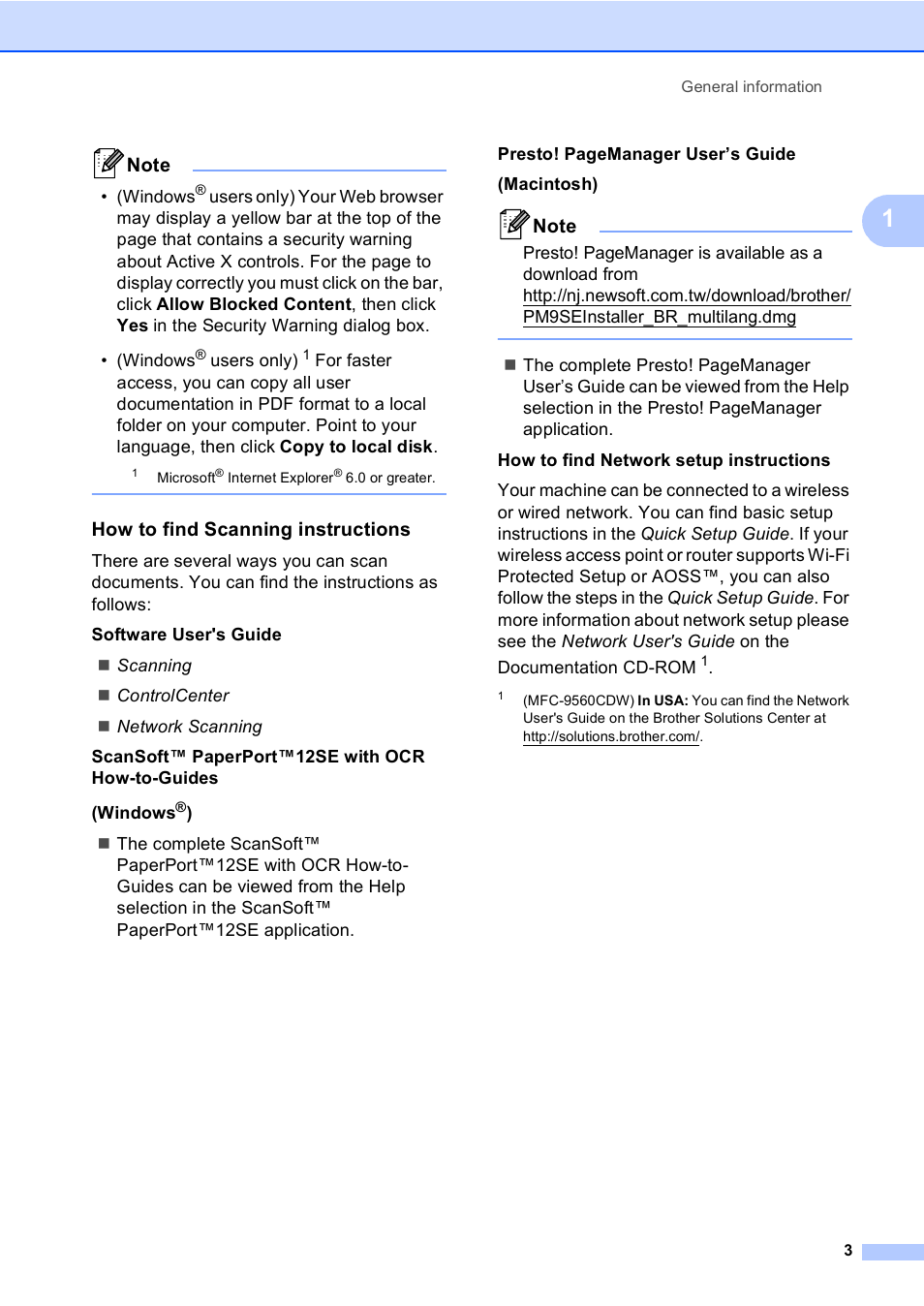 How to find scanning instructions | Brother MFC 9560CDW User Manual | Page 19 / 199