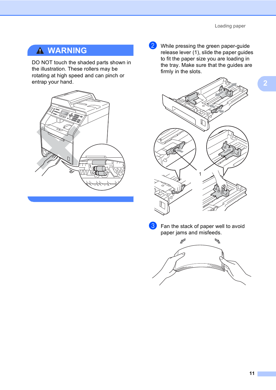 Warning | Brother MFC 9560CDW User Manual | Page 27 / 199