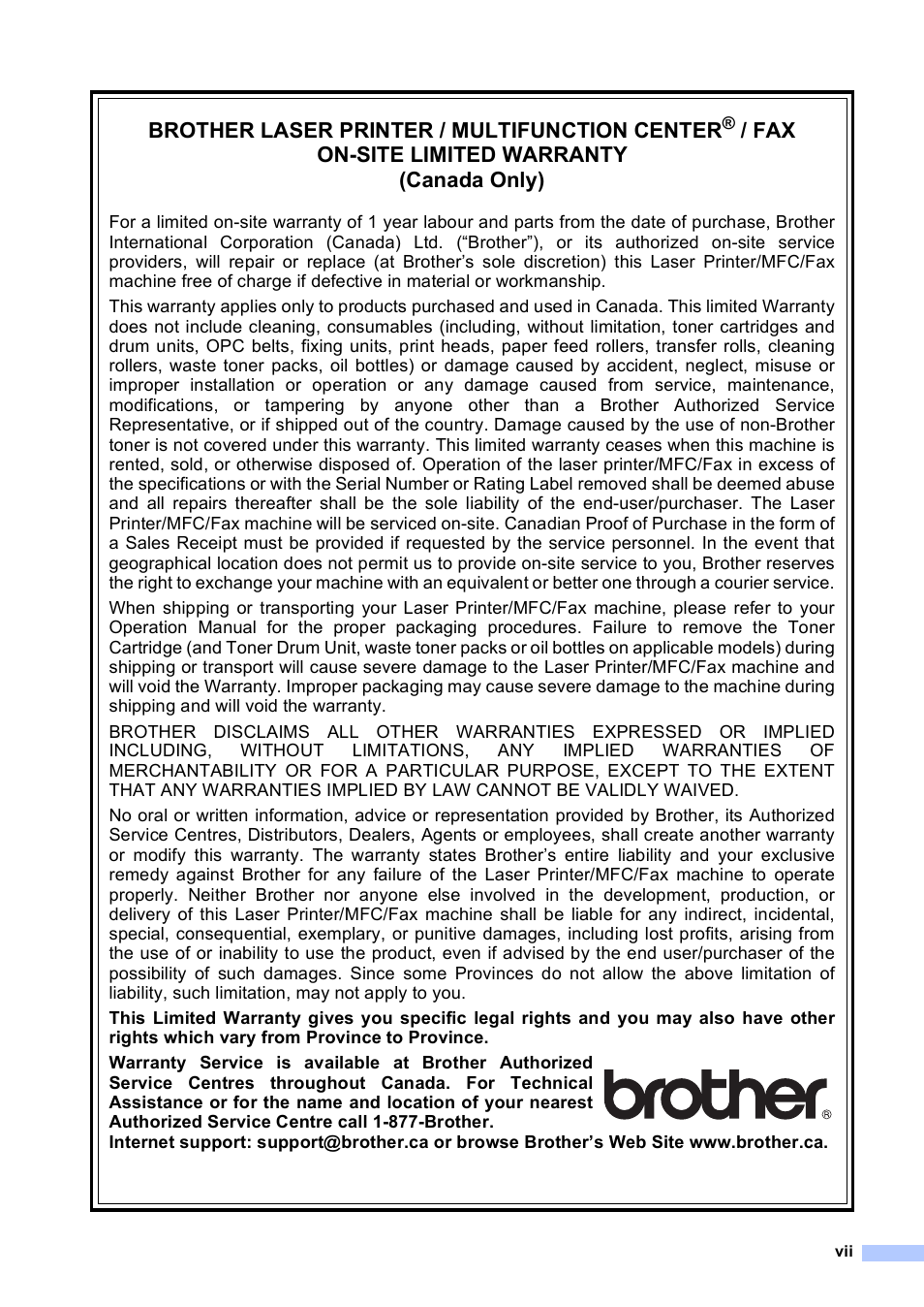 Brother MFC 9560CDW User Manual | Page 9 / 199