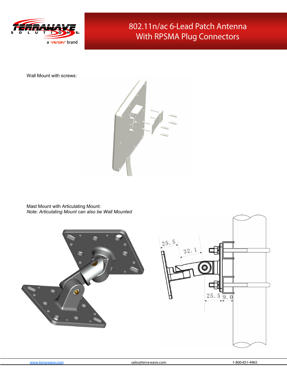 TerraWave M6060060P1D63620V User Manual | Page 2 / 3