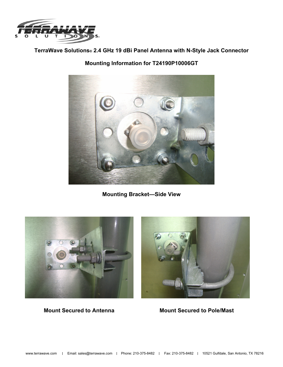 TerraWave T24190P10006GT User Manual | Page 2 / 2