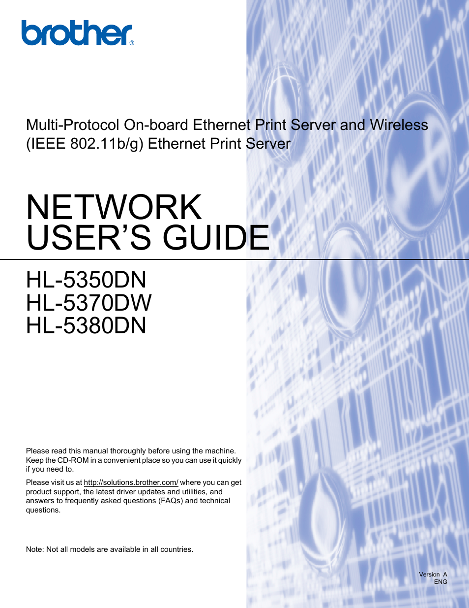 Brother HL 5370DW User Manual | 203 pages