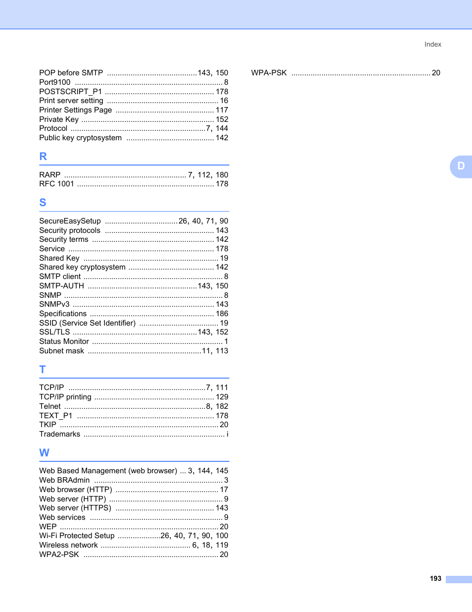 Brother HL 5370DW User Manual | Page 203 / 203