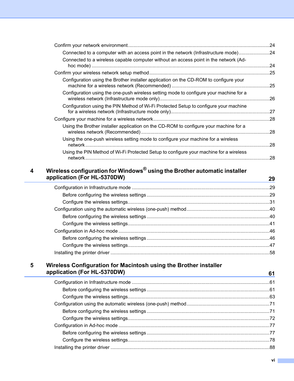 Brother HL 5370DW User Manual | Page 7 / 203