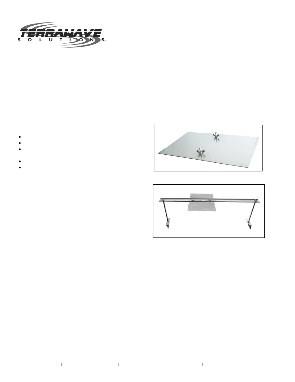 TerraWave TW-AC-PLATE User Manual | 1 page