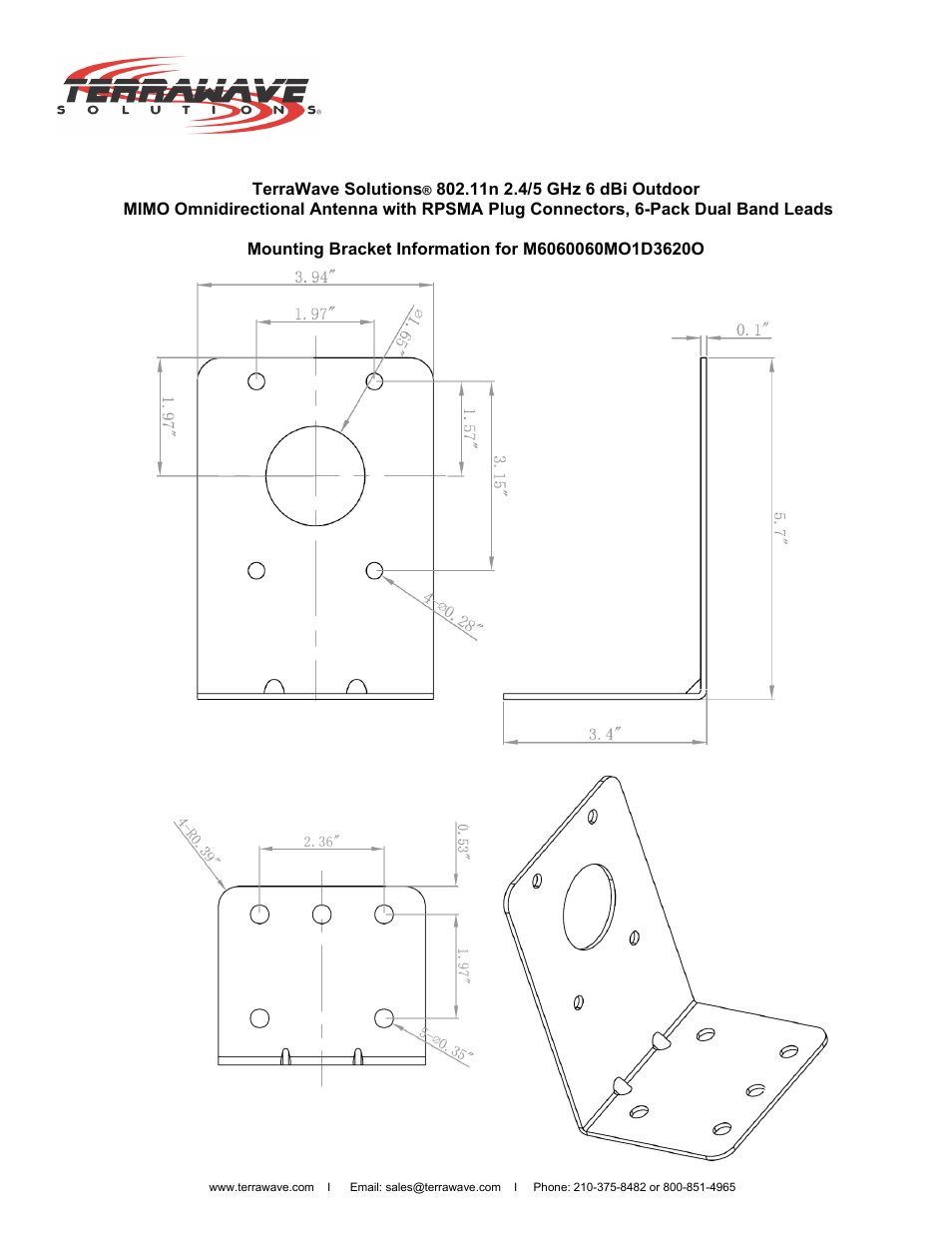 TerraWave M6060060MO1D3620O User Manual | Page 3 / 3