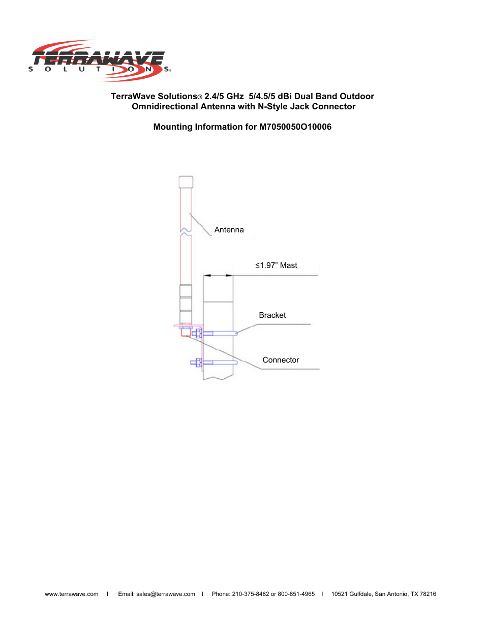 TerraWave M7050050O10006 User Manual | Page 2 / 2