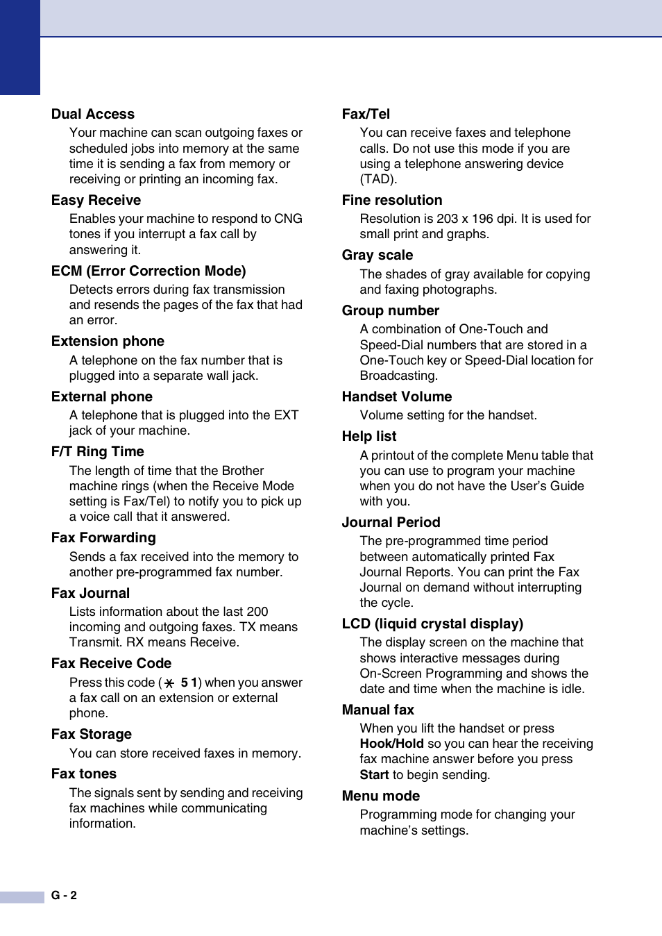 Brother IntelliFax-2820 User Manual | Page 139 / 159