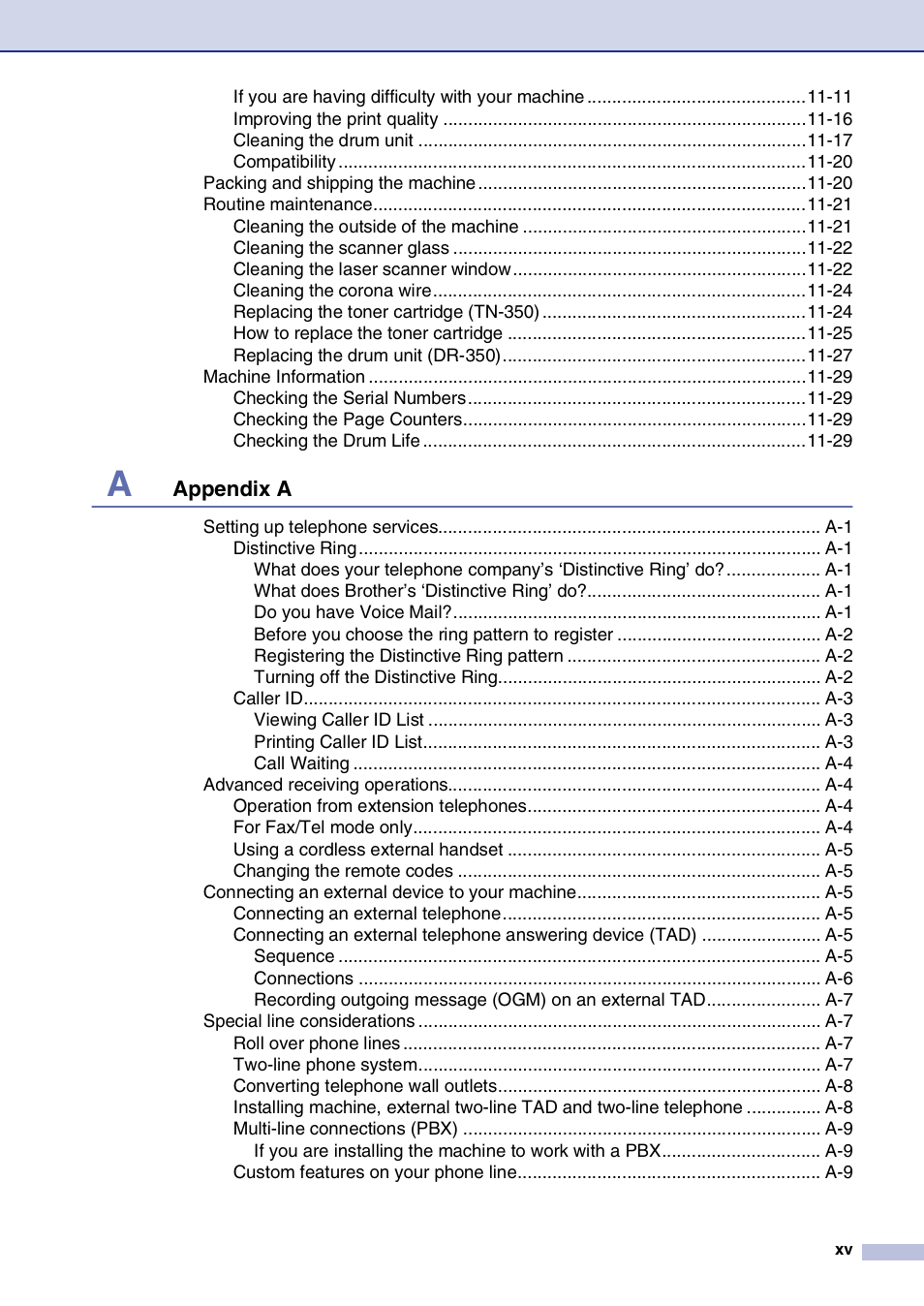 Brother IntelliFax-2820 User Manual | Page 17 / 159