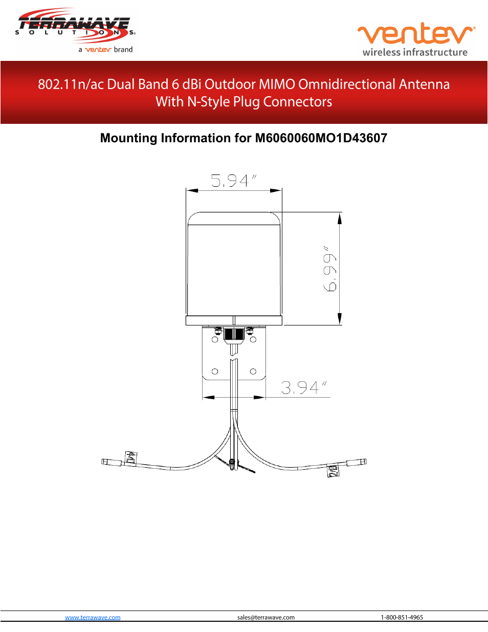 TerraWave M6060060MO1D43607 User Manual | Page 2 / 3