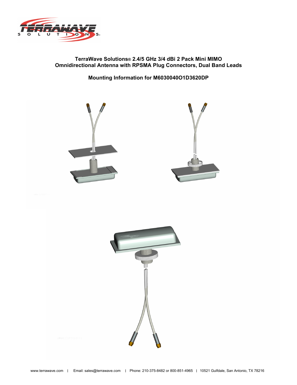 TerraWave M6030040O1D3620DP User Manual | Page 2 / 2