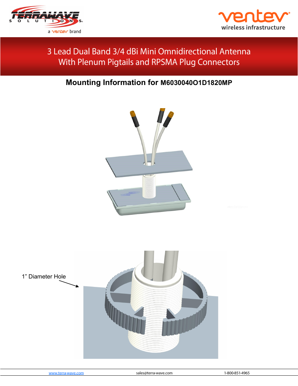 TerraWave M6030040O1D1820MP User Manual | Page 2 / 3
