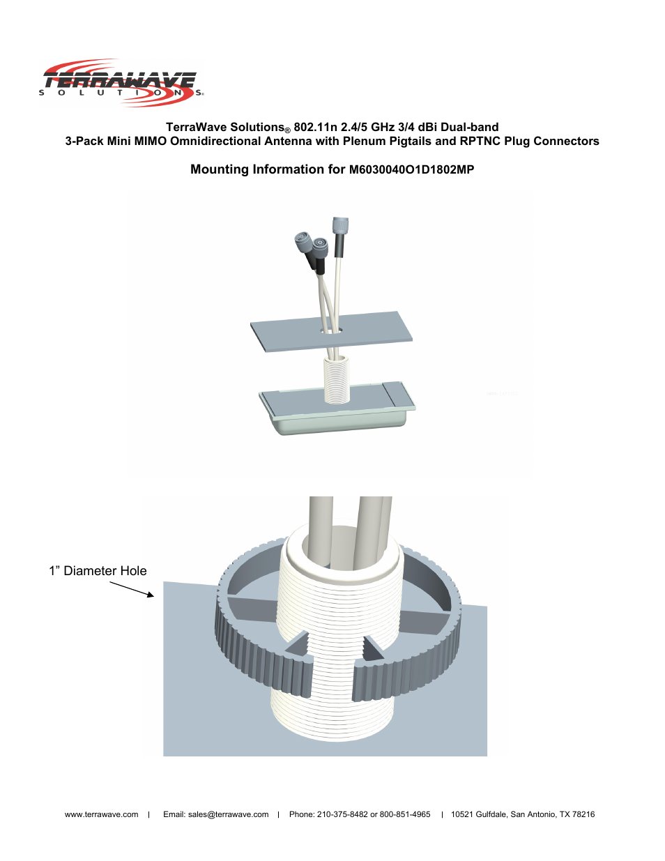 TerraWave M6030040O1D1802MP User Manual | Page 2 / 2