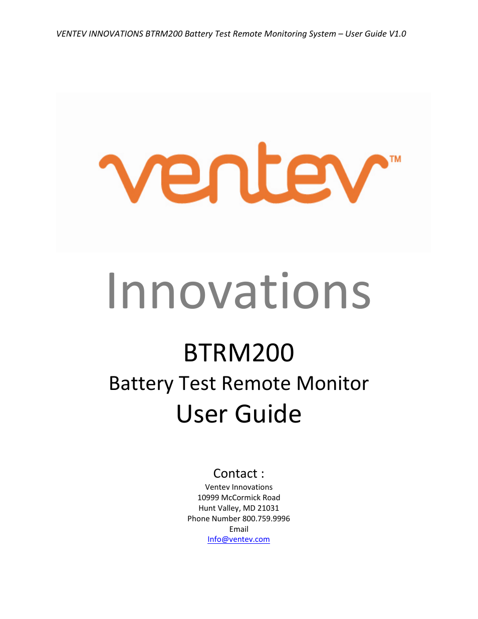 TerraWave BTRM-200 User Manual | 51 pages
