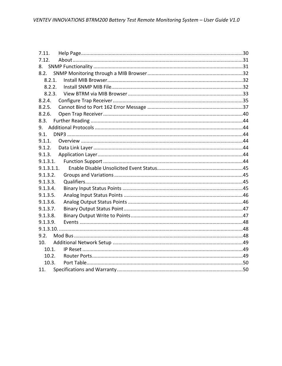 TerraWave BTRM-200 User Manual | Page 3 / 51