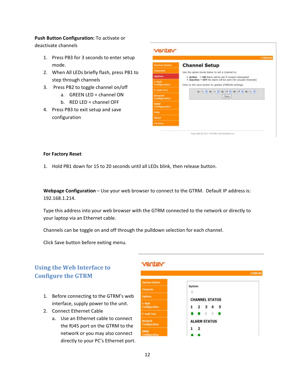 TerraWave GTRM 100 KIT V3.0 User Manual | Page 12 / 37