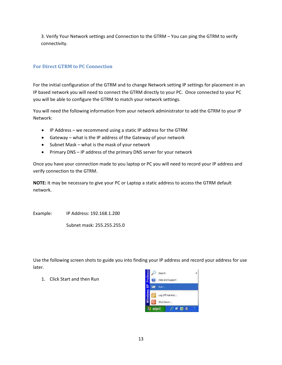 TerraWave GTRM 100 KIT V3.0 User Manual | Page 13 / 37