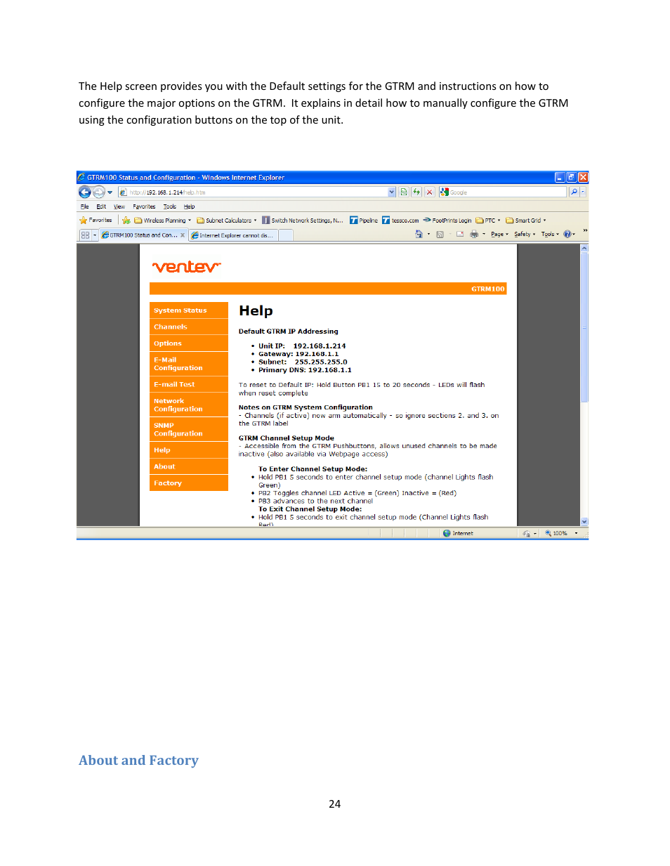 TerraWave GTRM 100 KIT V3.0 User Manual | Page 24 / 37