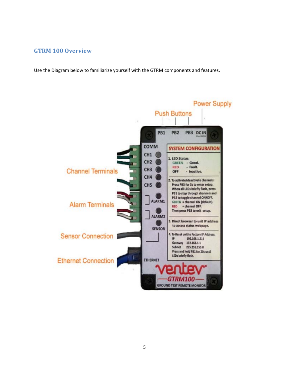 TerraWave GTRM 100 KIT V3.0 User Manual | Page 5 / 37