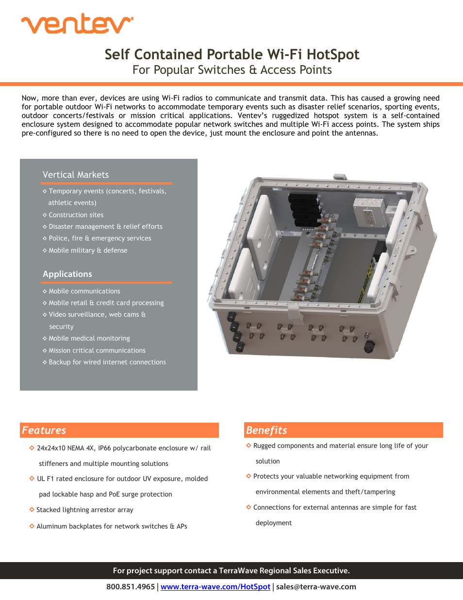 TerraWave VA17-48-036-AP65 User Manual | 2 pages