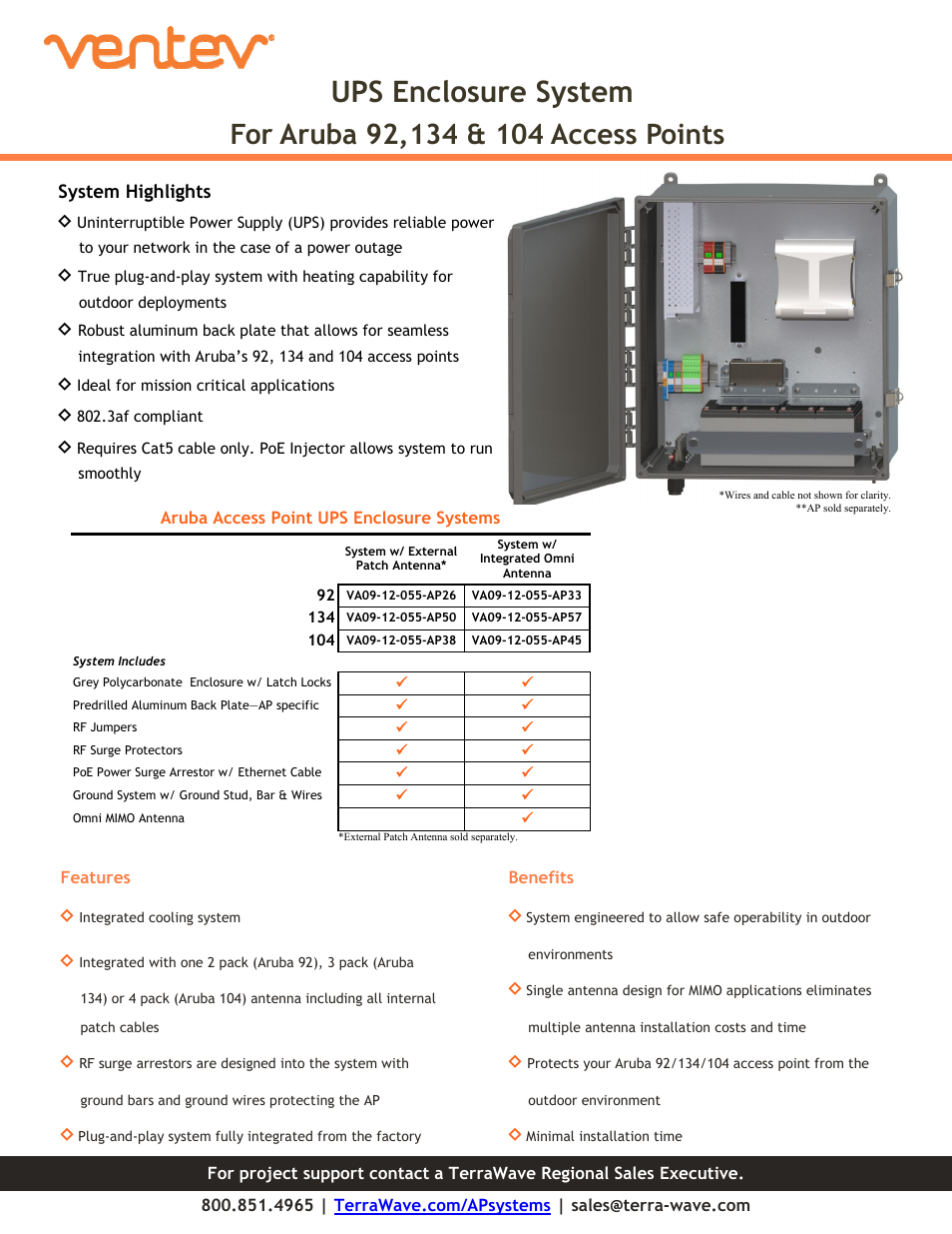 TerraWave VA09-12-055-AP33 User Manual | 2 pages